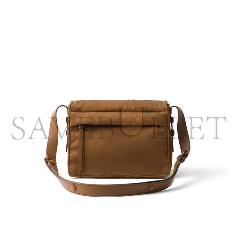 PRADA TRAVELLER SMALL PADDED RE-NYLON SHOULDER BAG 1BD313_RDLN_F0134_V_OOO (23*16*11cm)